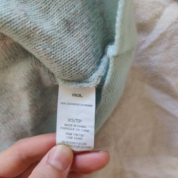 VINCE CASHMERE sweater size xs/tp - Picture 3 of 4